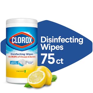 75-Count Crisp Lemon Scent Bleach Free Disinfecting Cleaning Wipes
