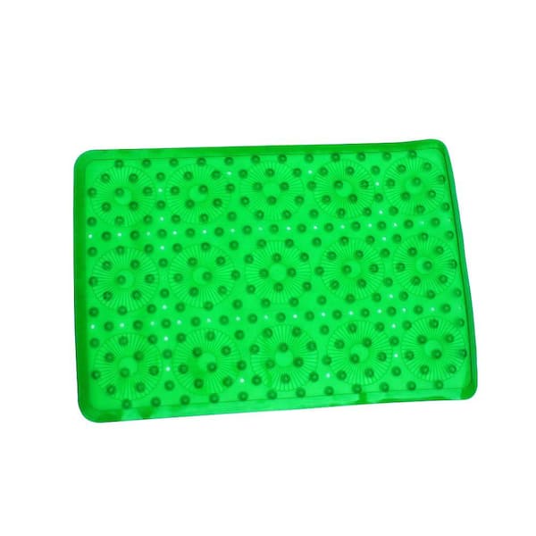 SlipX Solutions 17 in. x 25 in. Essential Bath Mat in Green