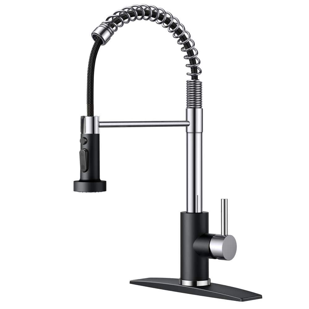 XWIHTR Retractable Pull Out Kitchen Faucet, 360° Swivel,3