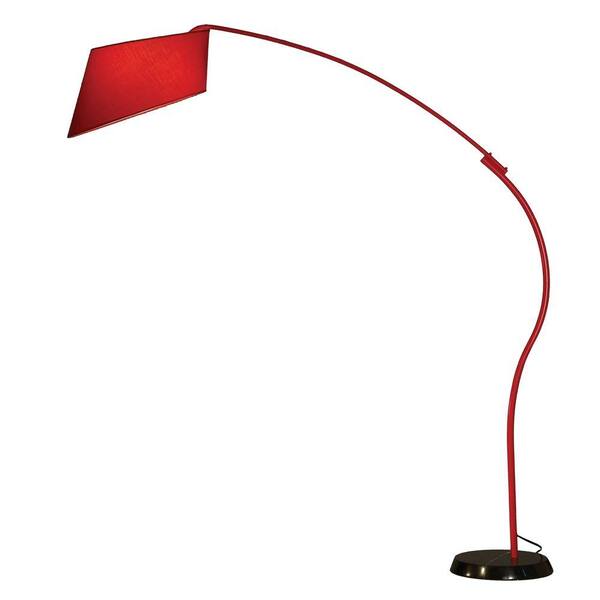 NOVA Astrulux 84 in. Red Gloss Arc Lamp