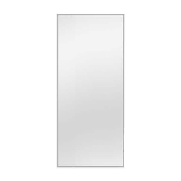 Tileon 71 in. W x 31 in. H Large Rectangular Aluminum Framed Wall Mounted Bathroom Vanity Mirror in Silver