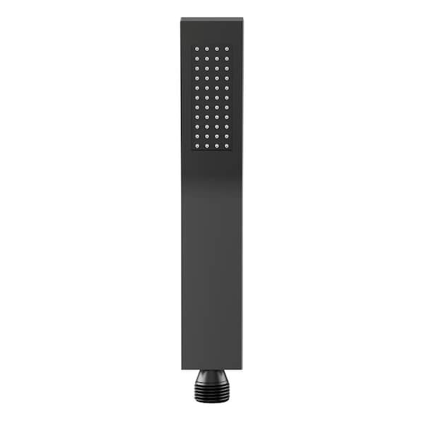 Zenith Rain 1-Spray Wall Mount Handheld Shower Head 1.8 GPM in Matte Black