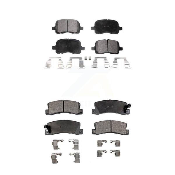TEC Front Rear Ceramic Brake Pads Kit For 2002 Chevrolet Prizm KTC-100381