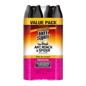17.5 oz. Ant, Roach, and Spider Insect Killer Aerosol Spray Fresh Floral Scent (2-Pack)