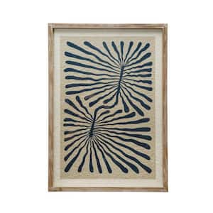 1 Piece Framed Botanical Abstract Art Print 27.5 in. x 19.62 in.