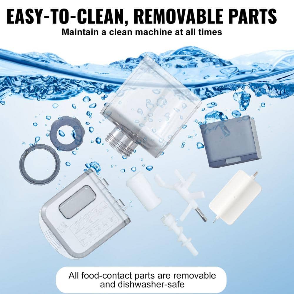 Blue Electric Pasta Maker with 8 Molds and Accessories