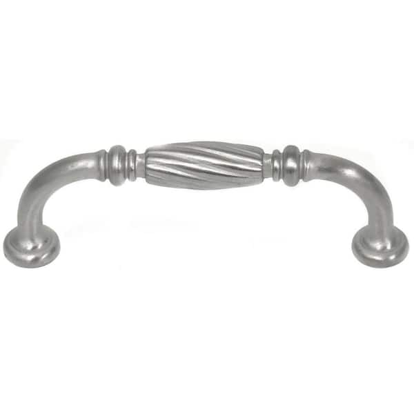 MNG Hardware French Twist 5 in. Center-to-Center Satin Nickel Bar Pull Cabinet Pull