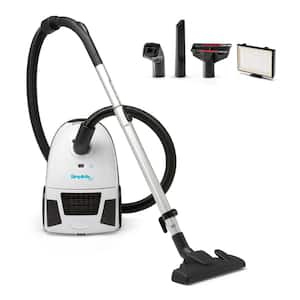 Bagged 10 Amp Canister Vacuum Cleaner with HEPA Media Bag and Filter