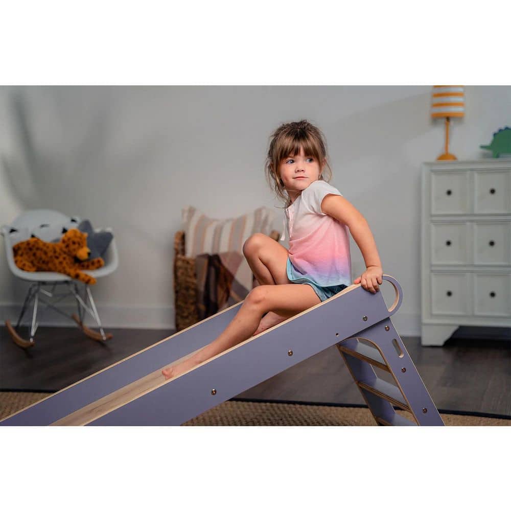 Holland Indoor Wooden Folding Slide - Purple