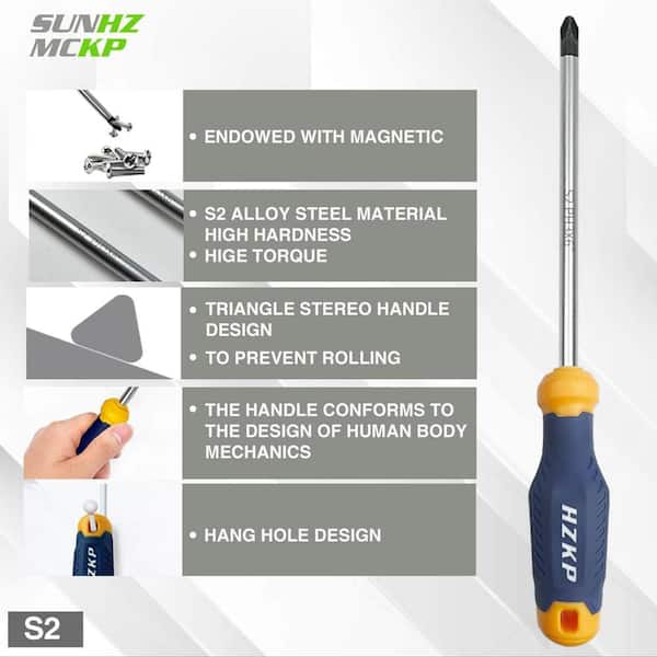 Angel Sar 66-Piece S2 Alloy Steel Magnetic Screwdriver Set