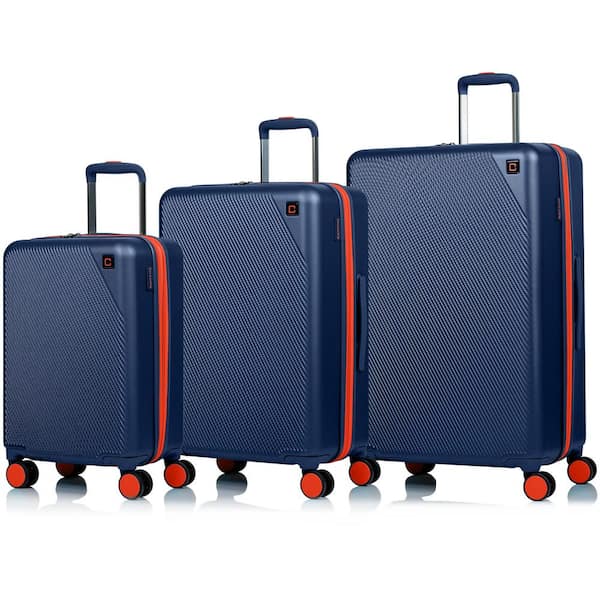 28In Luggage Aluminium Frame Suitcase Hard Shell TSA Lock No Zipper Silver  