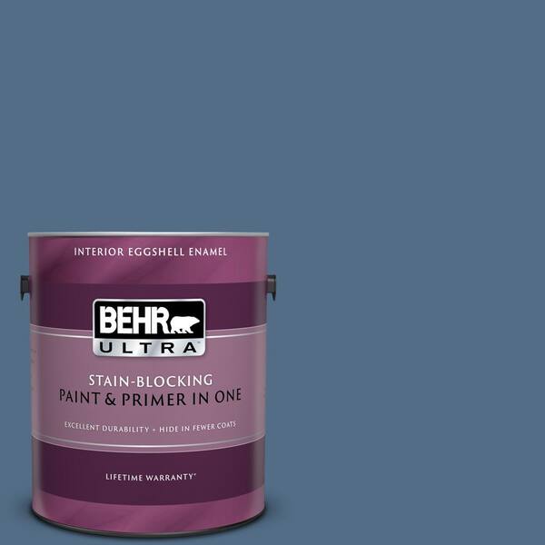 BEHR ULTRA 1 gal. #UL240-20 Sausalito Port Eggshell Enamel Interior Paint and Primer in One