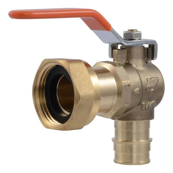 3/ 4-in. PEX-A Brass Expansion X 1 in. NPSM 90° Elbow Water Meter Valve