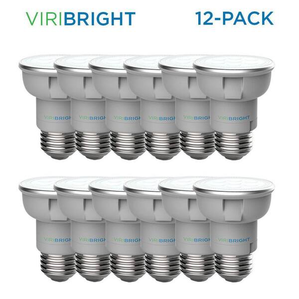 Viribright 35-Watt Equivalent PAR16 Dimmable UL Listed 90Plus CRI Flood LED Light Bulb, Cool White 4000K (12-Pack)