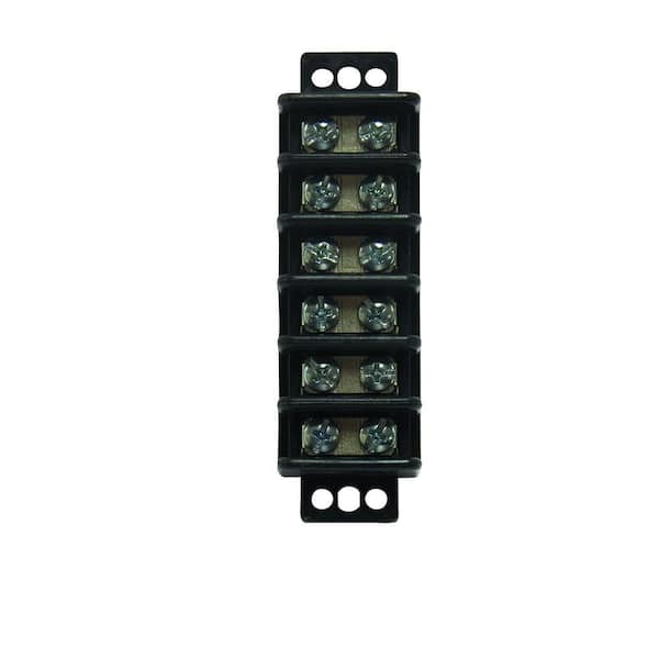 Gardner Bender 22-10 AWG 6-Circuit Terminal Block (1-Pack)