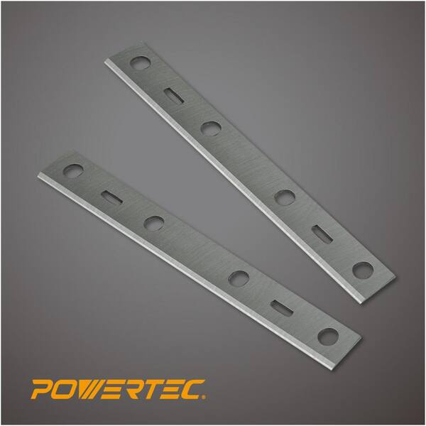 POWERTEC 148016 6 in. High-Speed Steel Jointer Knives for BJ600 (Set of 2)