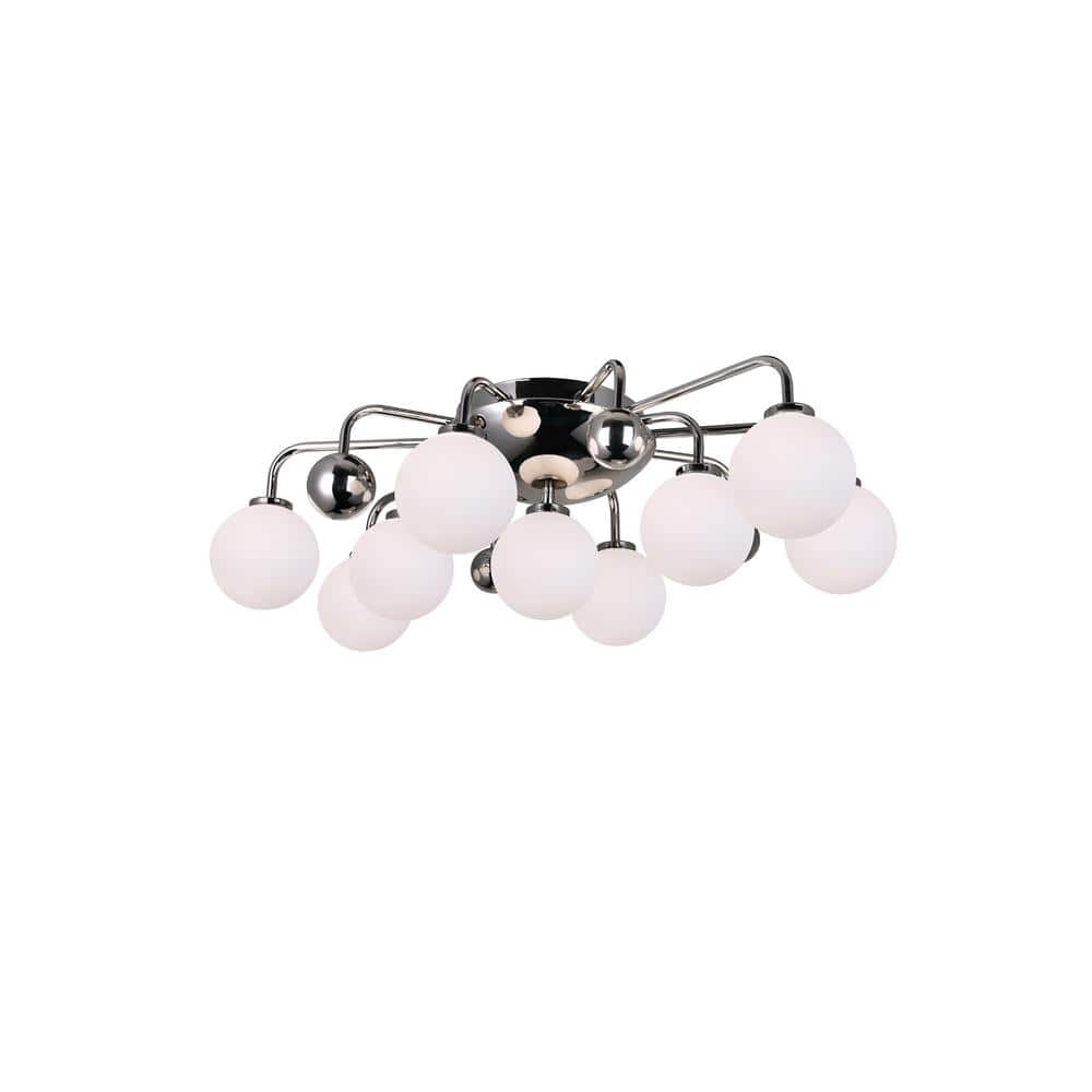 Element 9 Light Flush Mount With Polished Nickel Finish price history on PriceWatchPro