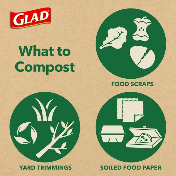 Glad Compost Trash Bags - Unscented - 22ct : Target