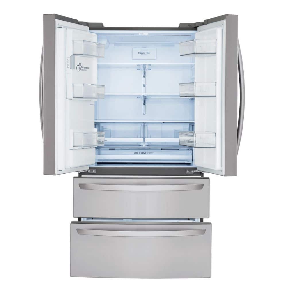 Stainless Steel Smart French Door Refrigerator with Ice Maker