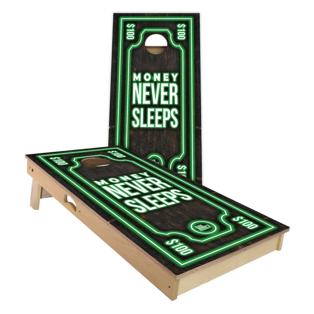 IPG Global Marketing Wood Triangle Heritage Logo Cornhole Board