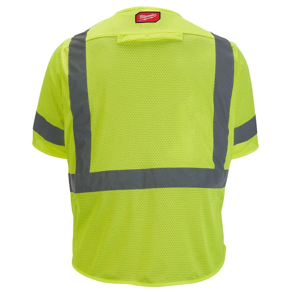 Milwaukee Small/Medium Yellow Class 3 Mesh High Visibility Safety