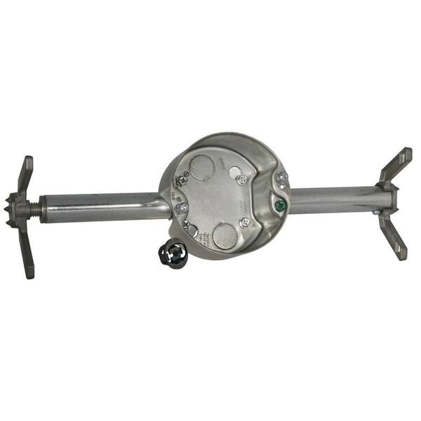 RACO RETRO-BRACE 16-to-24 in. Ceiling Fan Brace with 2-1/8 in. Deep Box with Two 1/2 in. KO's for Old Work, 1-Pack