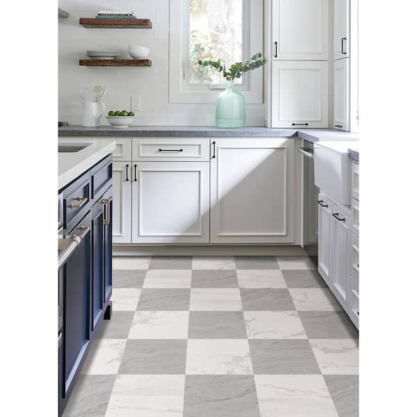 FloorPops Grey 12-in x 12-in Water Resistant Peel and Stick Vinyl Tile Flooring (20-sq ft) FloorPops Grey 12-in x 12-in Water Resistant Peel and Stick Vinyl Tile Flooring (20-sq ft)