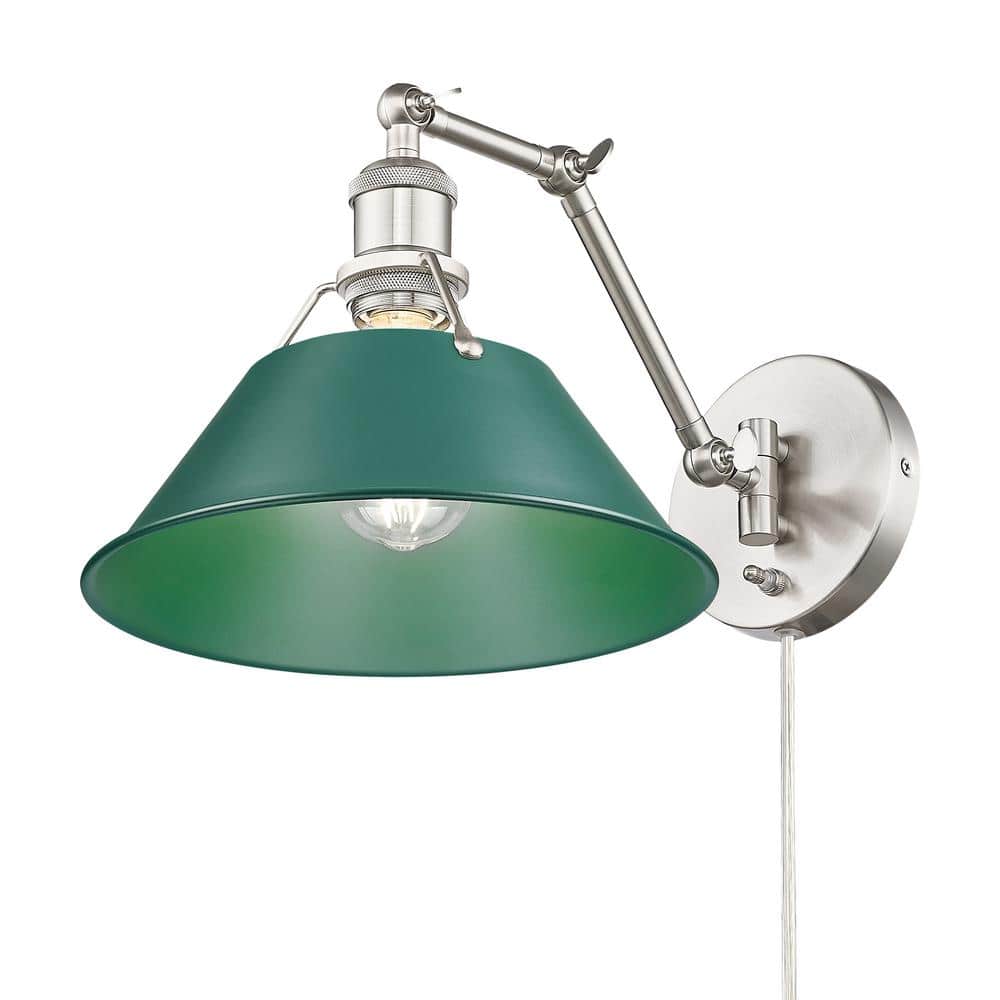 Orwell Articulating Wall Sconce in Pewter with Pine Green price history on PriceWatchPro