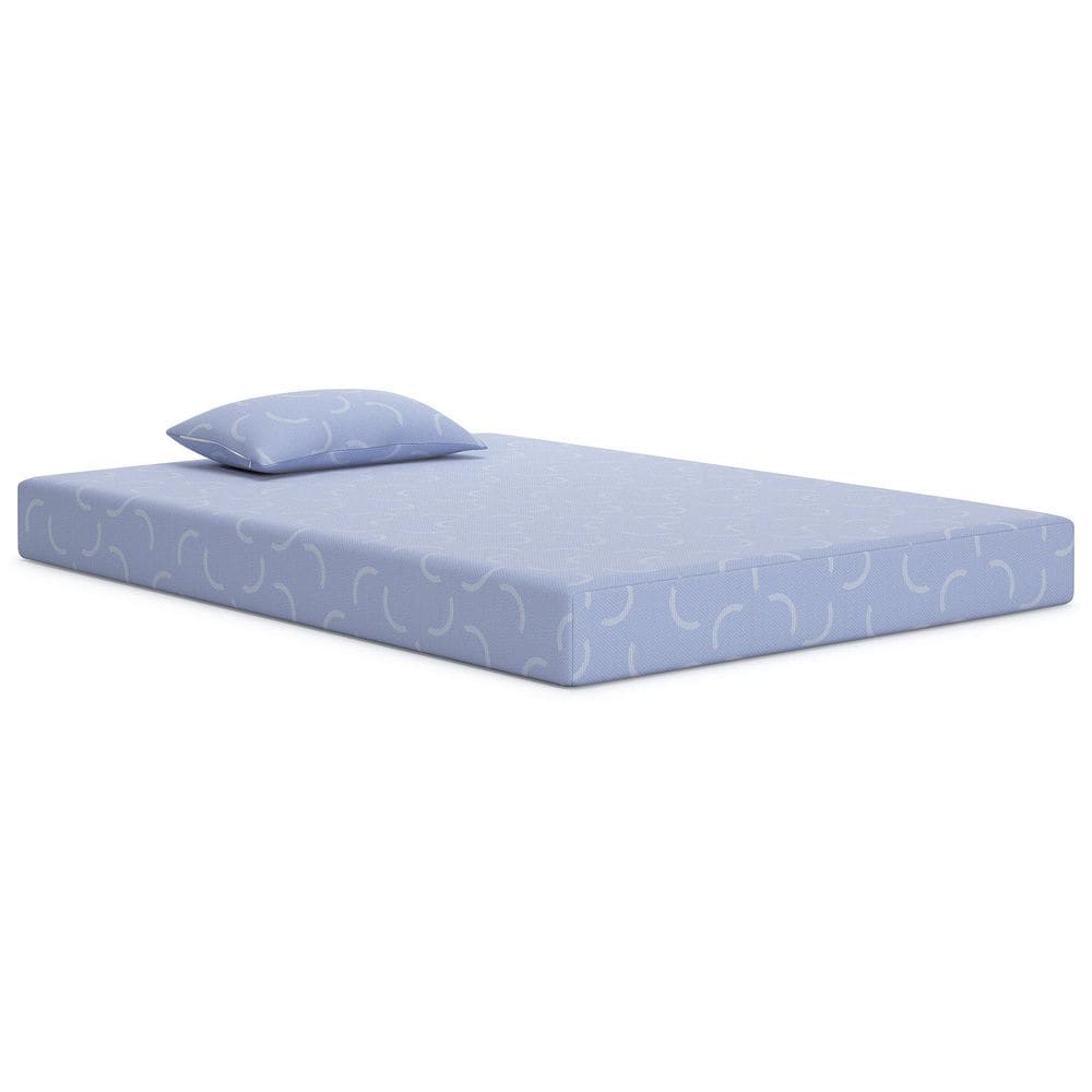 Full Size Blue Ocean Memory Foam Mattress with Pillow