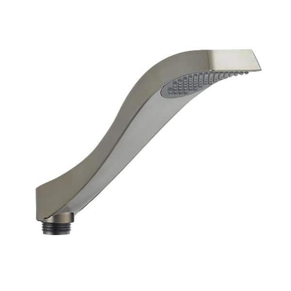 Delta Dryden 1-Spray Patterns 1.75 GPM 2.31 in. Wall Mount Handheld Shower Head in Stainless