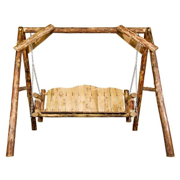 Montana Woodworks Glacier Country Exterior Finish Lawn Swing