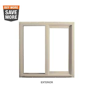 47.5 in. x 47.5 in. Select Series Left Hand Horizontal Sliding Vinyl Sand Window with HPSC Glass and Screen Included