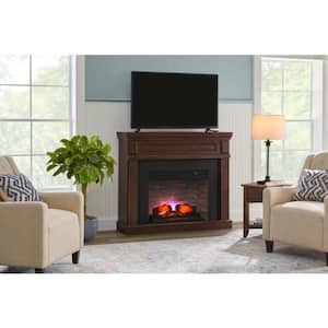 Grantley 50 in. W Freestanding Electric Fireplace Mantel in Simply Brown