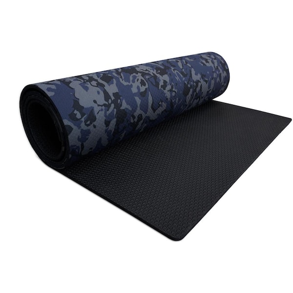 Norsk Blue Camo 72 in. x 24 in. Foam Multi-Use Fitness Mat (12 sq. ft)