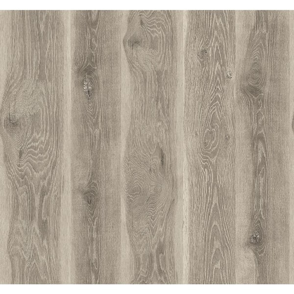 Seabrook Designs Ash Brown Kieri Vinyl Unpasted Wallpaper Roll (60.75 sq. ft.)