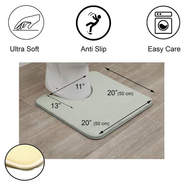 Get Naked Bath Mats Soft Absorb Water Anti Mold Rug Shower Non