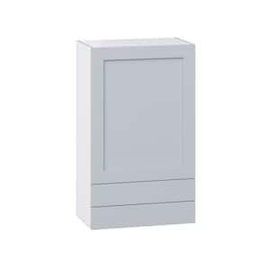 Cumberland Light Gray Shaker Assembled Wall Kitchen Cabinet with 2 Drawers (24 in. W x 40 in. H x 14 in. D)