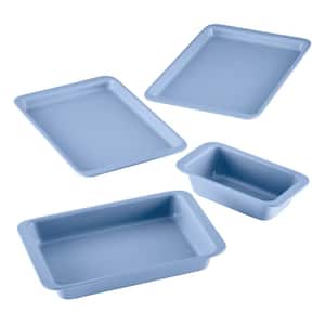 Easy Solutions 4 Piece, Blue Nonstick Bakeware Set