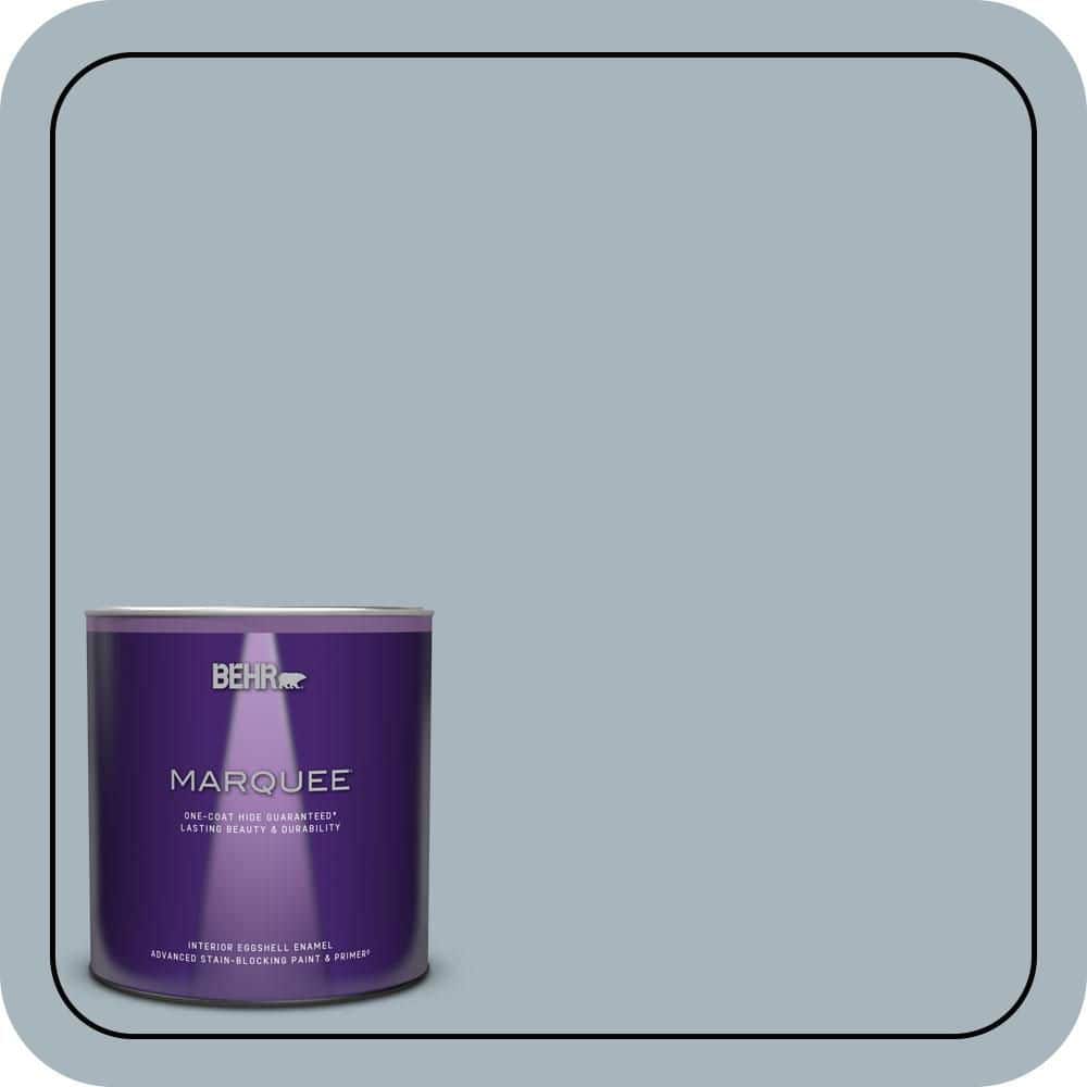 1 qt. #MQ5-23 Intercoastal Gray One-Coat Hide Eggshell Enamel Interior Paint & Primer price history on PriceWatchPro