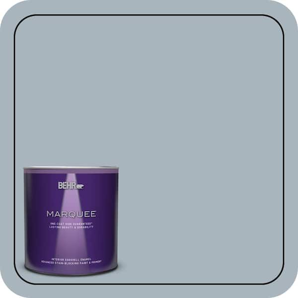 BEHR MARQUEE 1 qt. #MQ5-23 Intercoastal Gray One-Coat Hide Eggshell Enamel Interior Paint & Primer