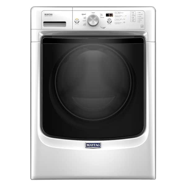 Maytag 4.3 cu. ft. High-Efficiency Stackable White Front Load Washing Machine with Steam, ENERGY STAR
