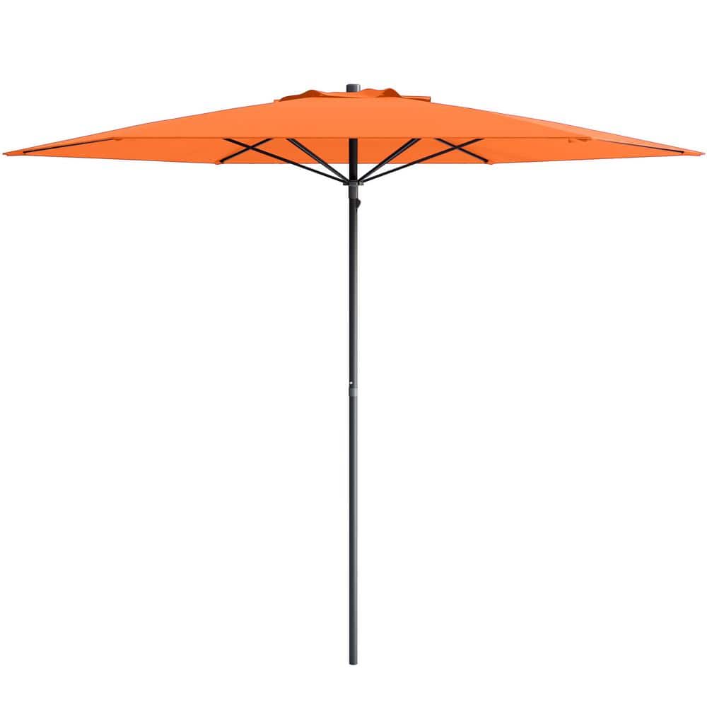 7.5ft Orange UV Resistant Beach and Patio Umbrella