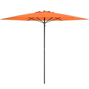 7.5 ft. Steel Beach Umbrella in Orange