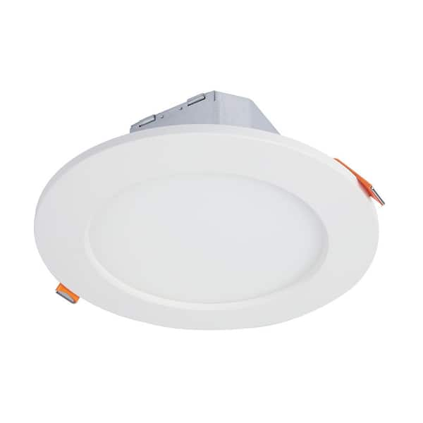 HALO CJB 6 in. 2 in 1 Installation LED Downlight with Attached JBOX,  75-Watt Equivalent, 5CCT, 900-Lumen CJB6099FS1EMWR