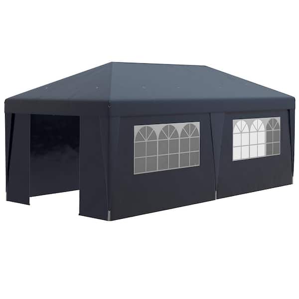 10 ft. x 19.5 ft. Dark Blue Pop-Up Canopy