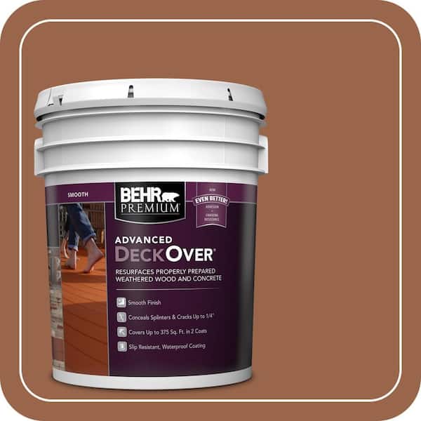 5 gal. #SC-122 Redwood Naturaltone Smooth Solid Color Exterior Wood and Concrete Coating