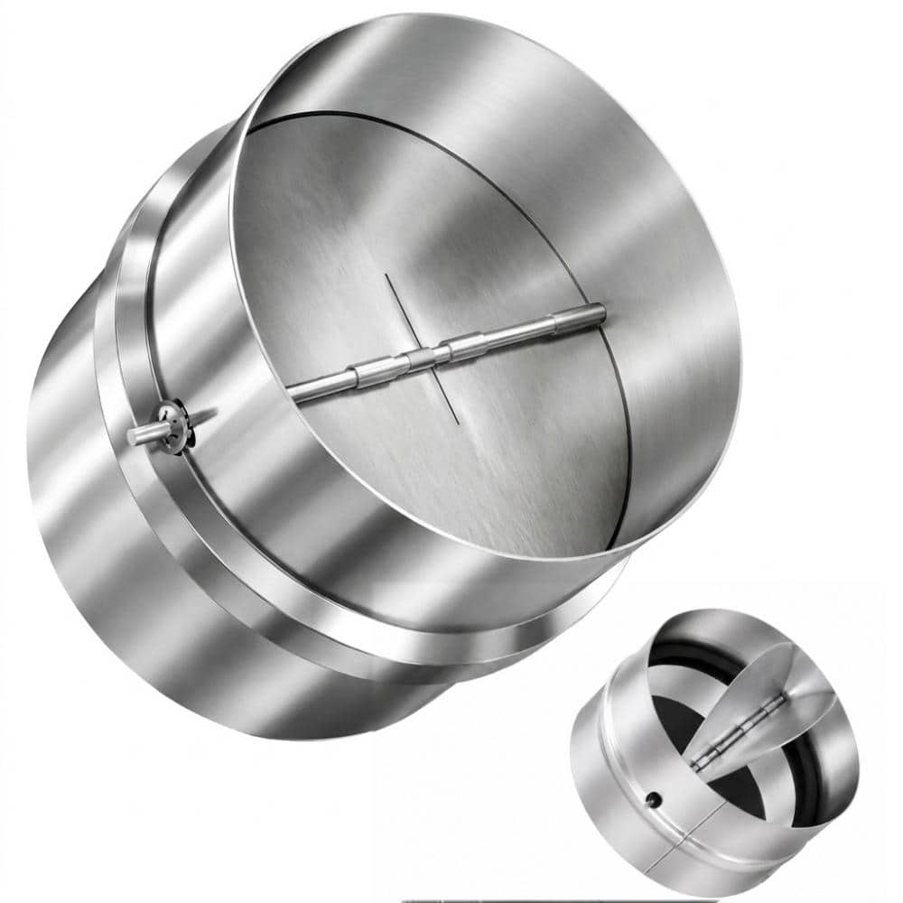 Spring Loaded Core Insert LUKVIZO 4 in Spring Loaded One Way Dryer Vent Backdraft Damper Metal ...