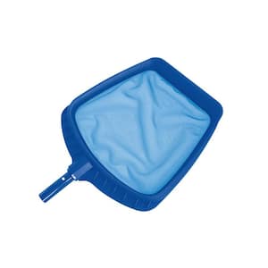 20.5 in. Heavy-Duty Blue Plastic Swimming Pool Leaf Skimmer Head
