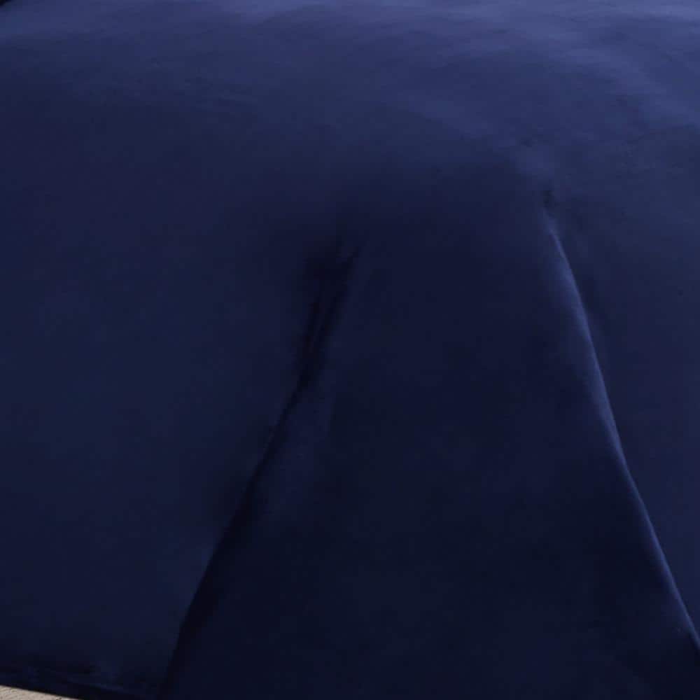 Navy Velvet Plush Full/Queen Blanket
