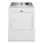 7.0 cu. ft. 120-Volt White Gas Vented Dryer with Moisture Sensing